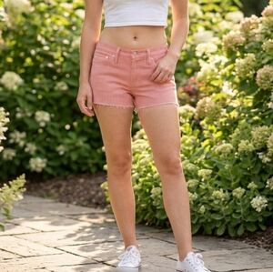 AG Adriano Goldschmied Pink Corduroy Jean Shorts